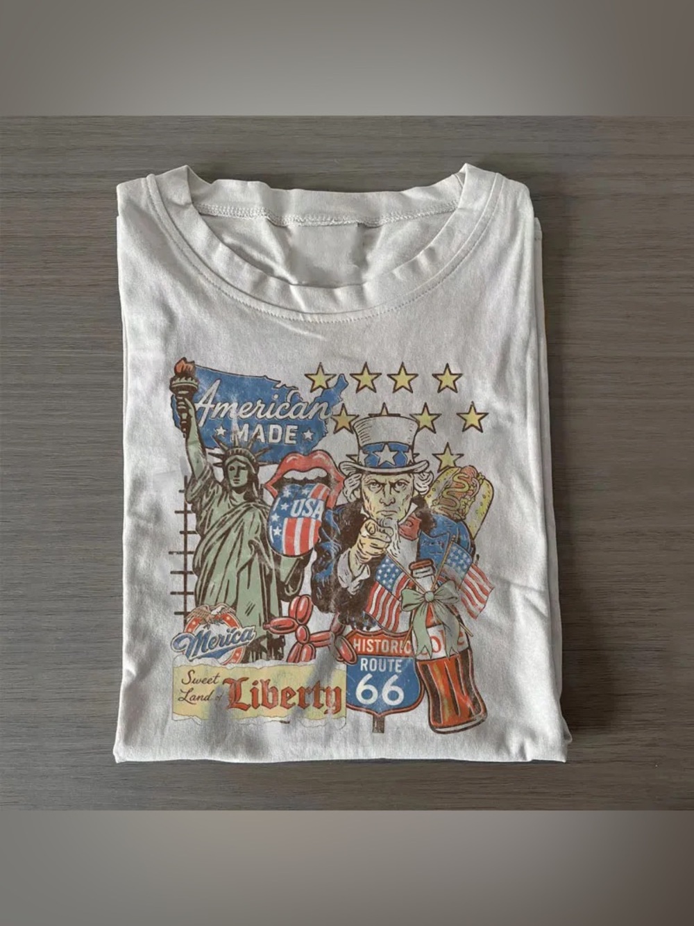 Comfort Colors Retro USA Patriotic T-shirt- XL